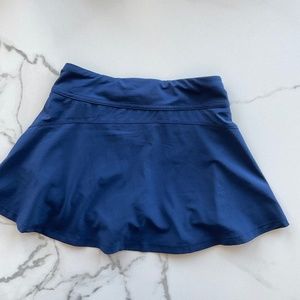 Athleta Girls Back-to-School Skort navy tennis skirt, *EXCELLENT* cond., M 8/10